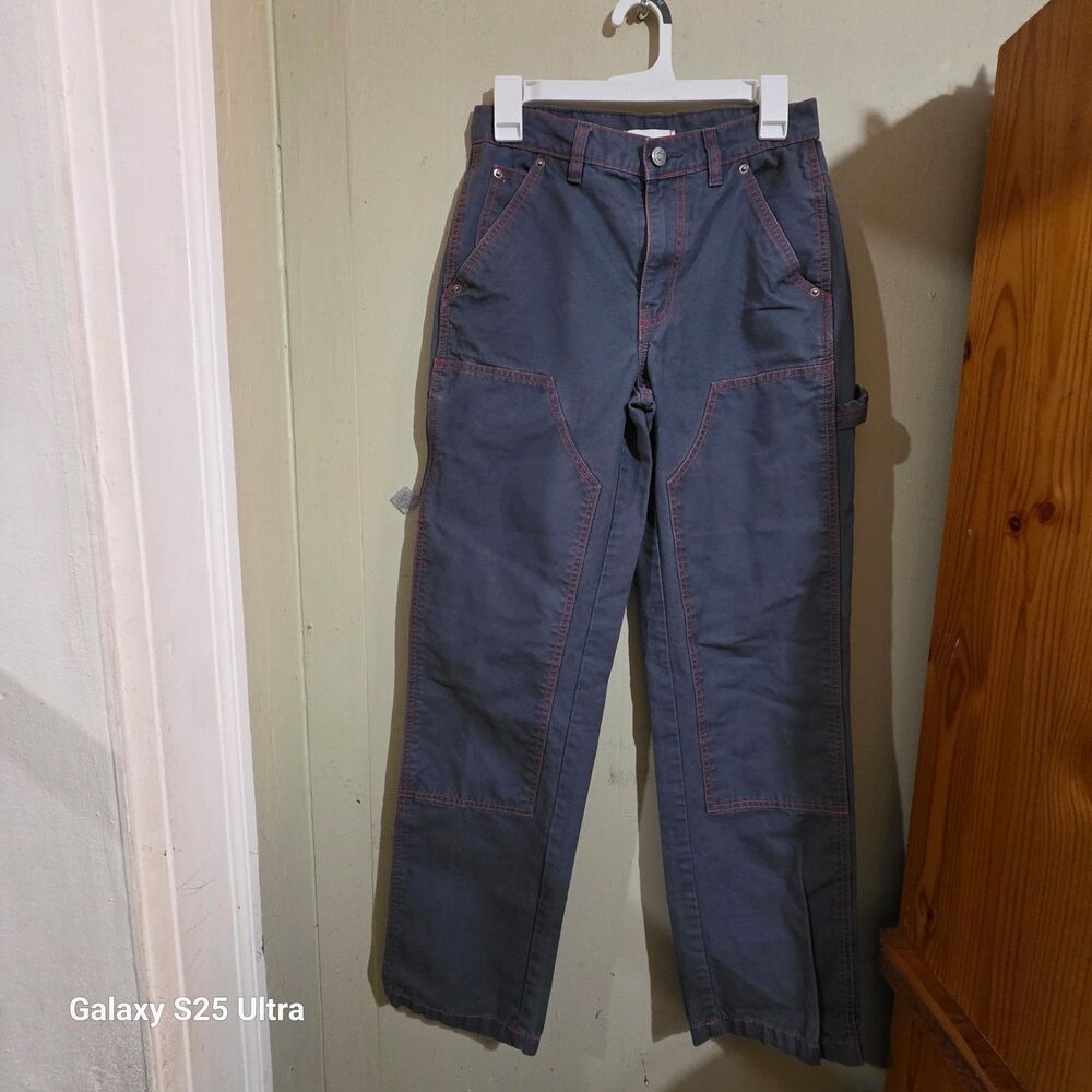 BDG Women's Grey blue cargo pants straight leg size 25